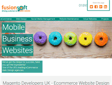 Tablet Screenshot of fusionsoft.co.uk